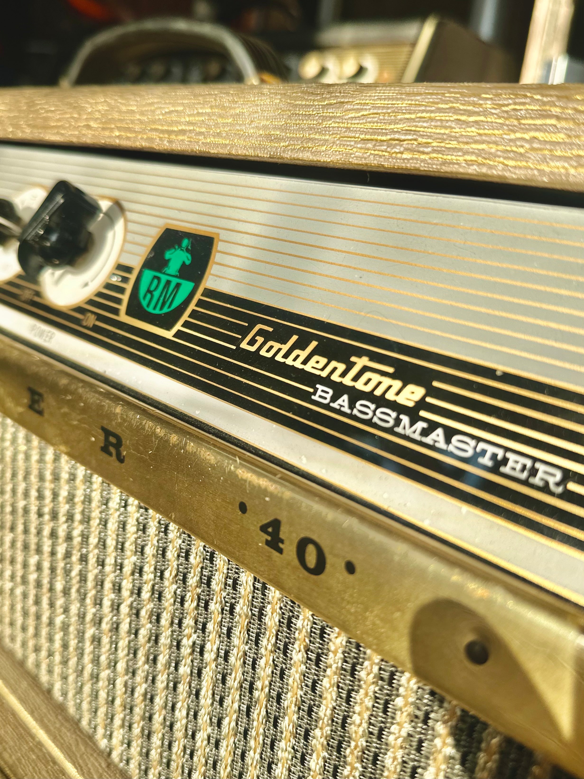 Goldentone | 1756 | Bassmaster 40 | Flip Top Amplifier w/ TV Legs | Re-Conditioned | 1966 | Vintage Goldentone | 1756 | Bassmaster 40 | Flip Top Amplifier w/ TV Legs | Re-Conditioned | 1966 | Vintage